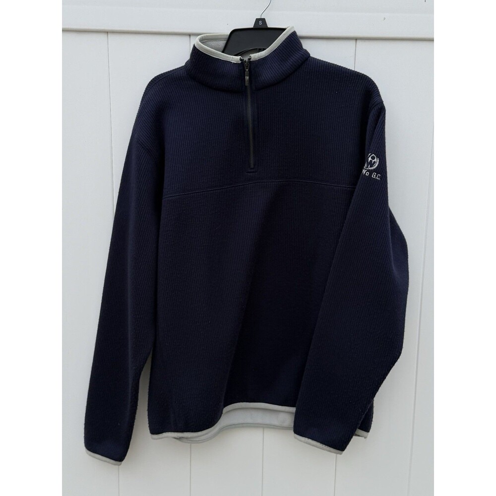 Second Skin Mens XL Maroon 1/4 Zip Mock Neck Golf Logo Pullover